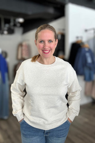 Serenity Fleece Crewneck Sweatshirt - The Funky Zebras Clear Lake