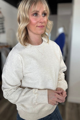 Serenity Fleece Crewneck Sweatshirt - The Funky Zebras Clear Lake