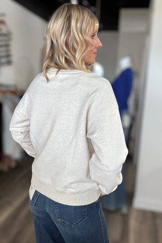 Serenity Fleece Crewneck Sweatshirt - The Funky Zebras Clear Lake