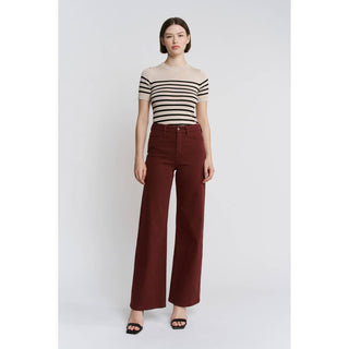 Sophia High Rise Wide Leg Pants - The Funky Zebras Clear Lake