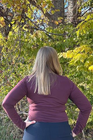 Storm Creek Long Sleeve in Merlot - The Funky Zebras Clear Lake