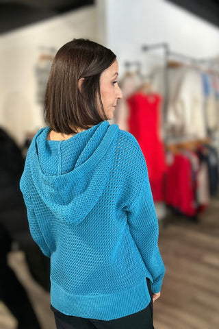 Tessa Drawstring Hoodie Sweater - 2 Colors! - The Funky Zebras Clear Lake