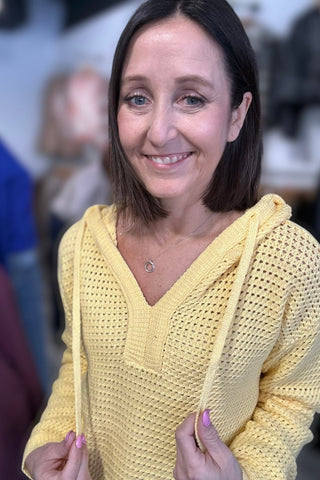 Tessa Drawstring Hoodie Sweater - 2 Colors! - The Funky Zebras Clear Lake