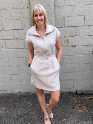 Zoe Mocha Dress - The Funky Zebras Clear Lake