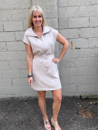 Zoe Mocha Dress - The Funky Zebras Clear Lake