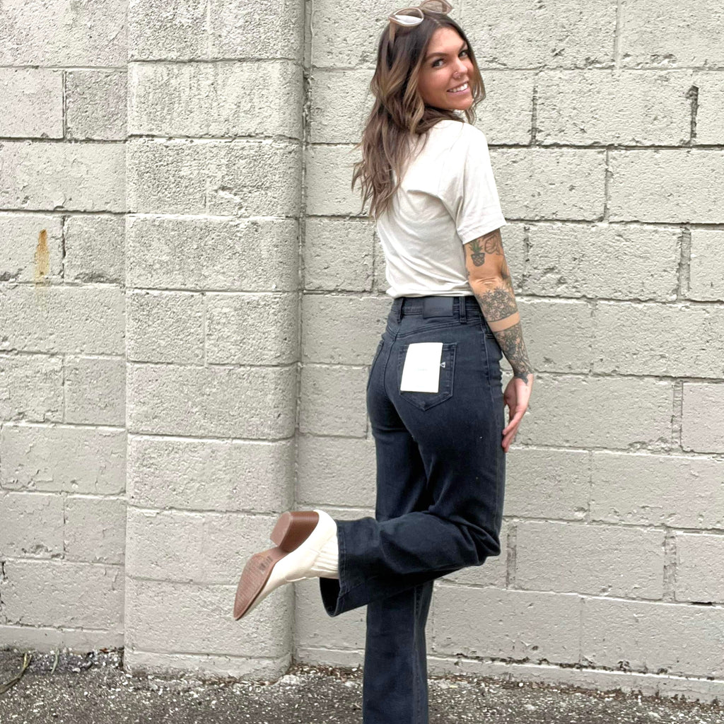Logan High Rise Dad Jean-Bottoms-Hidden-The Funky Zebras Clear Lake | Women's Fashion Boutique in Clear Lake, Iowa