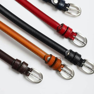 Skinny Horseshoe Buckle Cinch Leather Belt-Accessories-Leto-The Funky Zebras Clear Lake | Women's Fashion Boutique in Clear Lake, Iowa