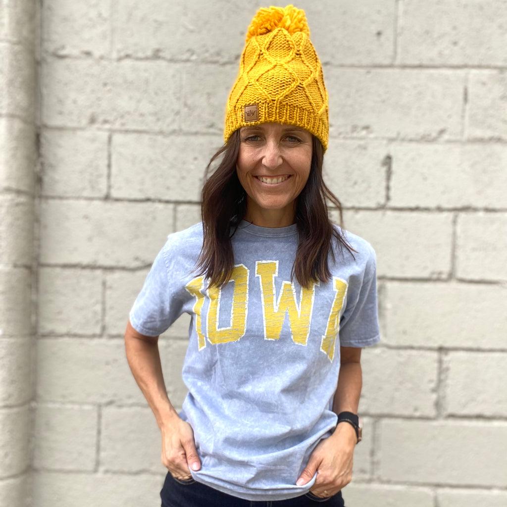 Iowa and Iowa State Short Sleeve Tees-Gameday-The Funky Zebras Clear Lake | Women's Fashion Boutique in Clear Lake, Iowa
