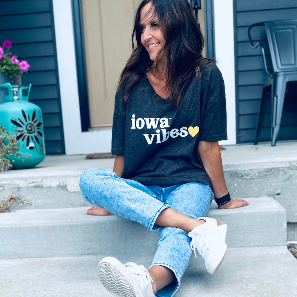 Campus V-Neck-Chicka-The Funky Zebras Clear Lake | Women's Fashion Boutique in Clear Lake, Iowa
