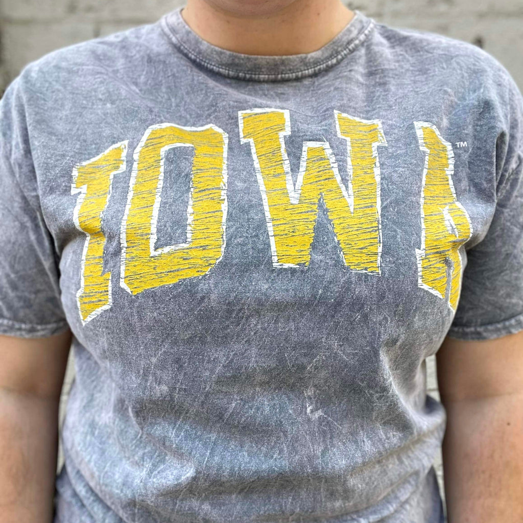 Iowa and Iowa State Short Sleeve Tees-Gameday-The Funky Zebras Clear Lake | Women's Fashion Boutique in Clear Lake, Iowa