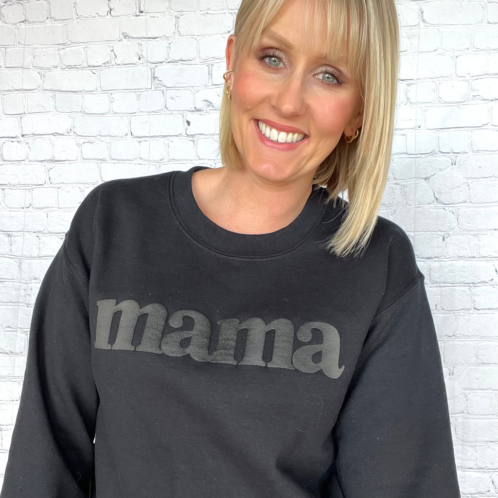 Mama Puff Sweatshirt-Shop by Rags-The Funky Zebras Clear Lake | Women's Fashion Boutique in Clear Lake, Iowa