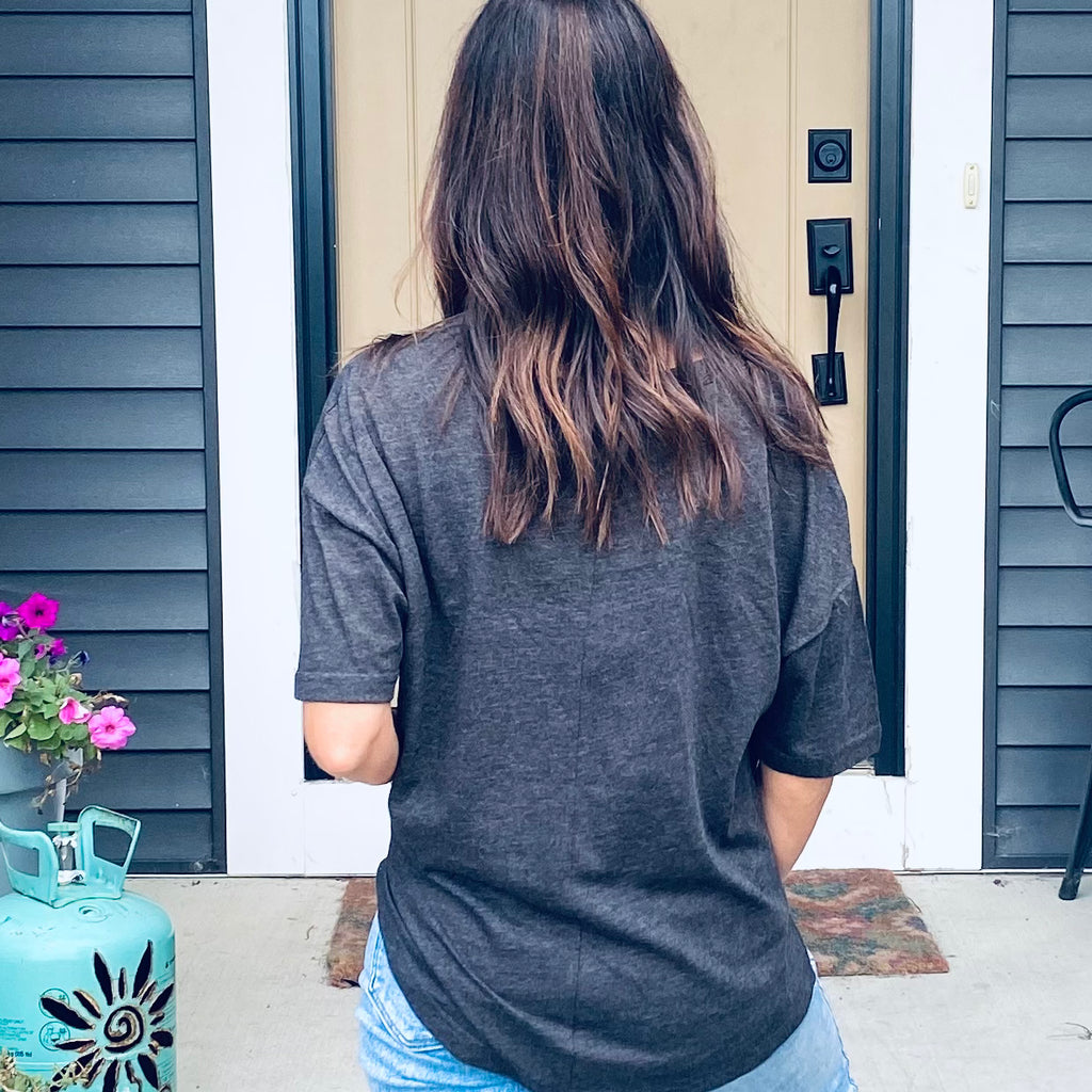 Campus V-Neck-Chicka-The Funky Zebras Clear Lake | Women's Fashion Boutique in Clear Lake, Iowa