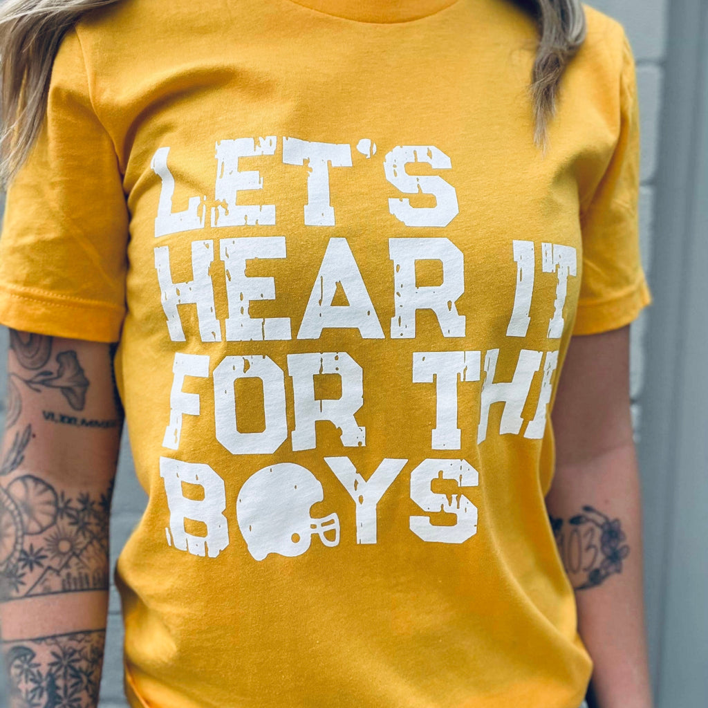 Let's Hear it For the Boys Tees-Ask Apparel-The Funky Zebras Clear Lake | Women's Fashion Boutique in Clear Lake, Iowa