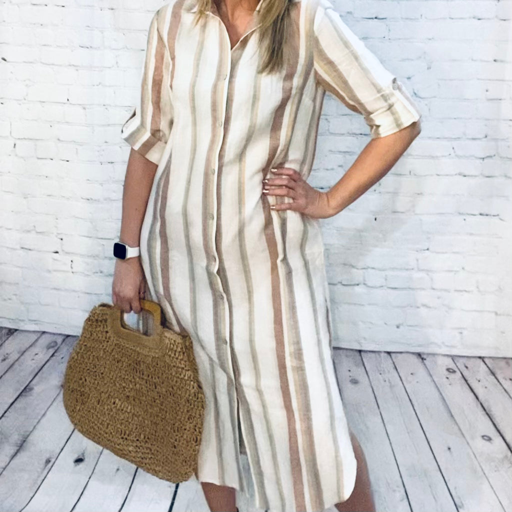Robin Duster/Dress-Dresses-Charlie B-The Funky Zebras Clear Lake | Women's Fashion Boutique in Clear Lake, Iowa