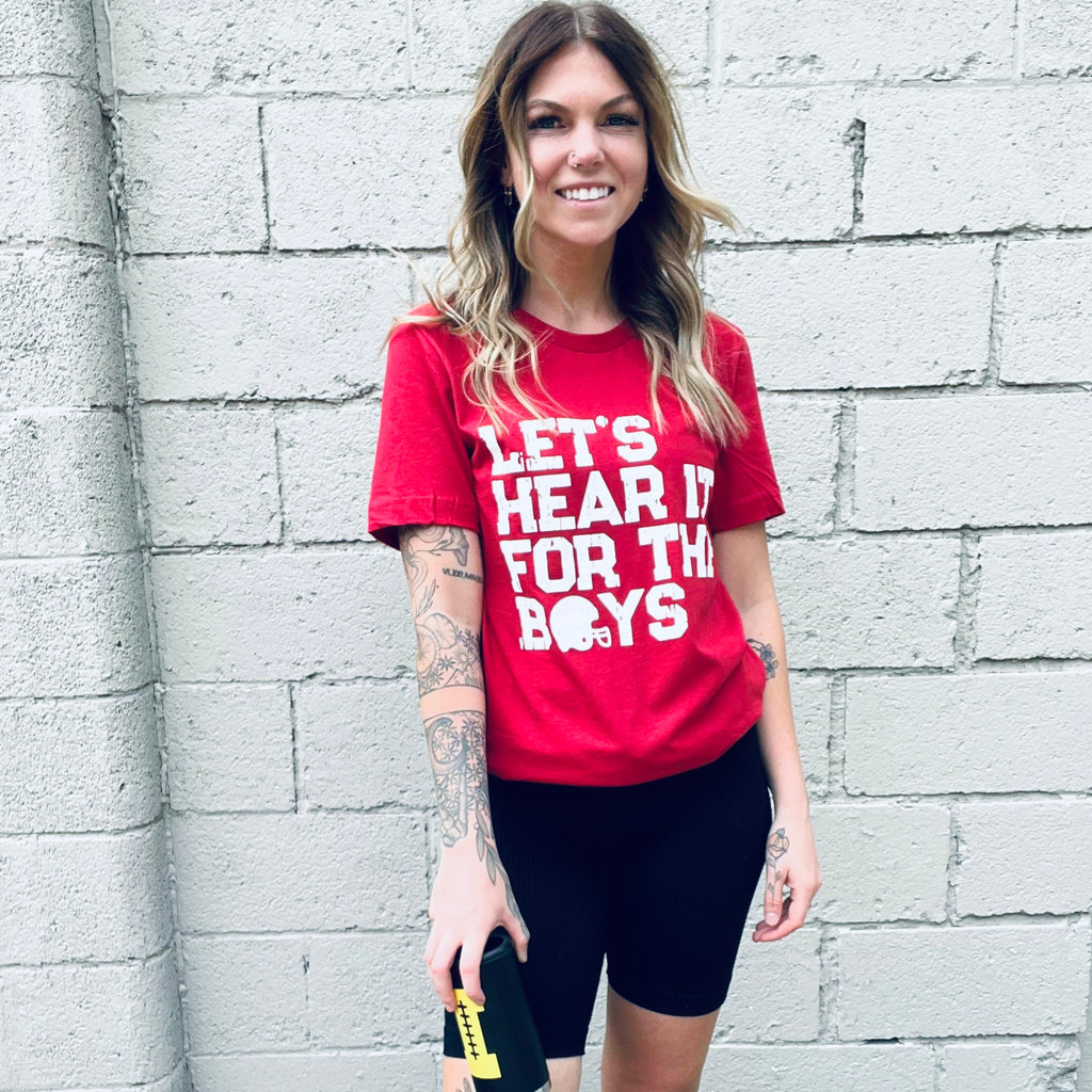 Let's Hear it For the Boys Tees-Ask Apparel-The Funky Zebras Clear Lake | Women's Fashion Boutique in Clear Lake, Iowa