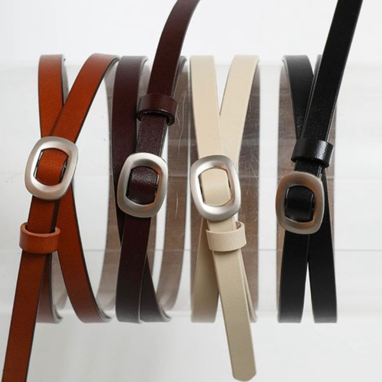 Skinny Modern Leather Cinch Belt-Accessories-Leto-The Funky Zebras Clear Lake | Women's Fashion Boutique in Clear Lake, Iowa